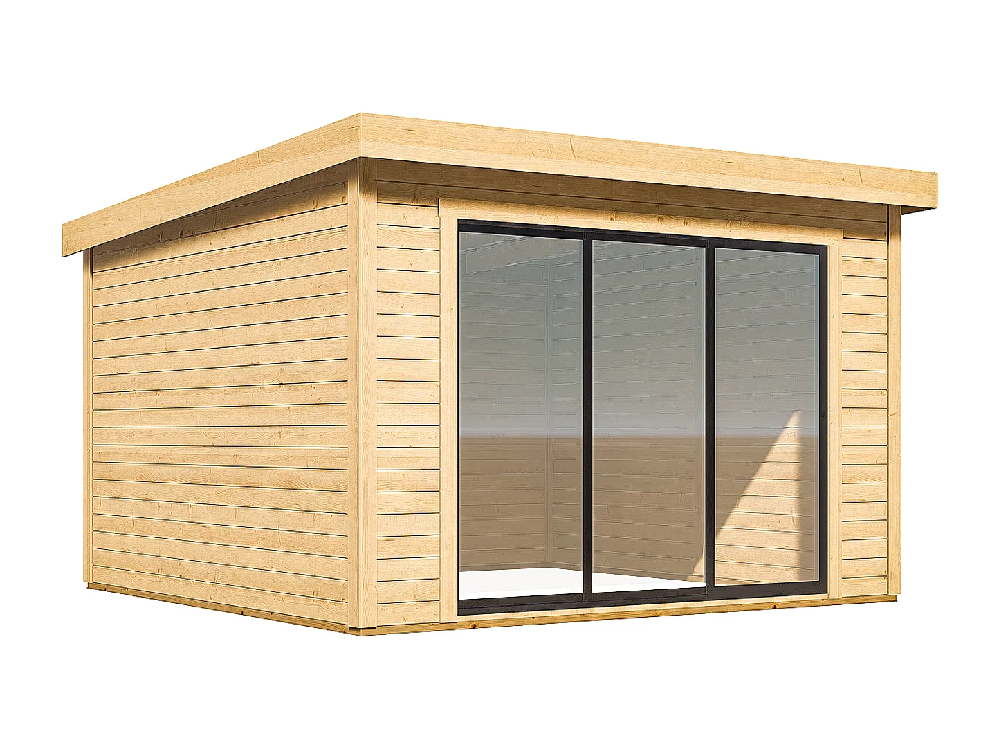 Houten tuinstudio 10,7 m² - Dikte 28 mm - CANOPIA