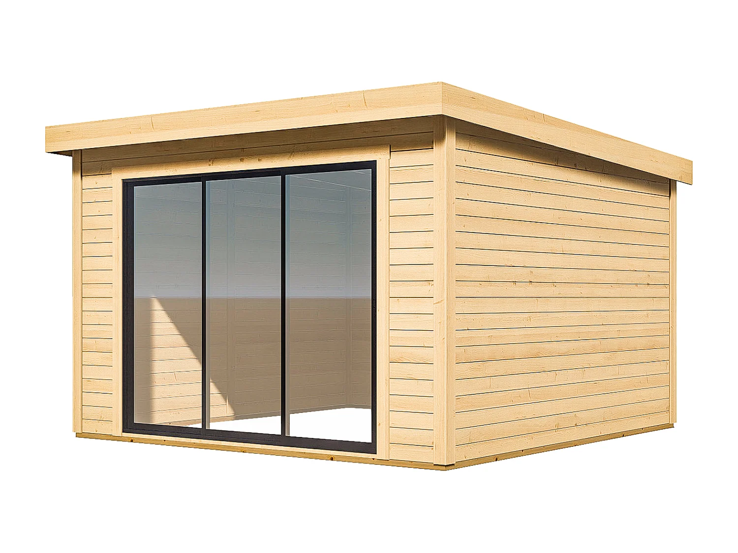 Houten tuinstudio 10,7 m² - Dikte 28 mm - CANOPIA