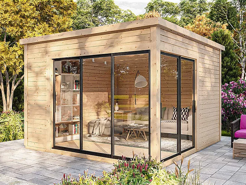 Garten-Holzhaus - 14,74 m² - Stärke 45 mm - SYLVANA