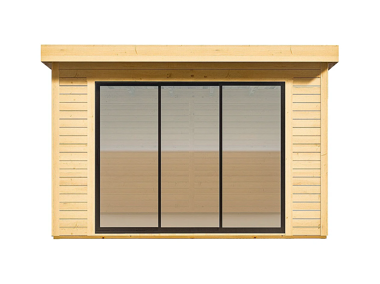 Studio de jardin en bois 15,3 m² - Epaisseur 28 mm - CANOPIA