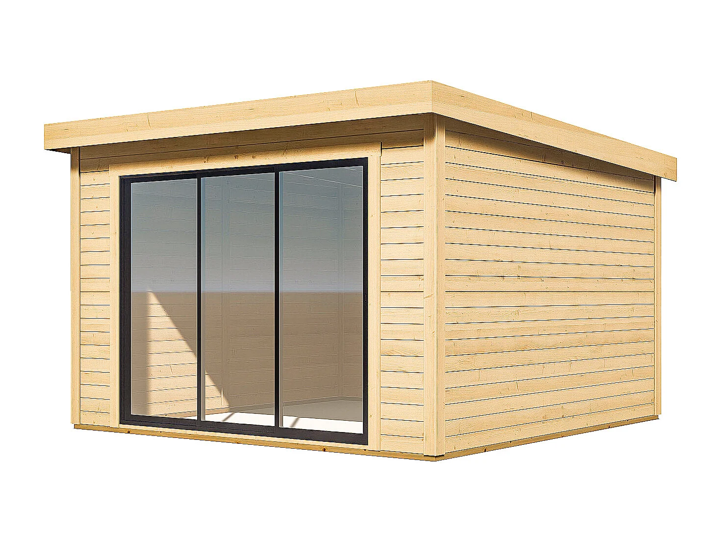 Studio de jardin en bois 15,3 m² - Epaisseur 28 mm - CANOPIA