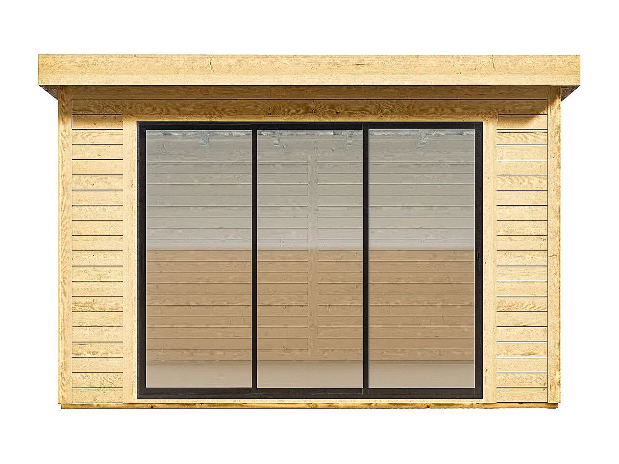 Studio de jardin en bois 15,3 m² - Epaisseur 28 mm - CANOPIA