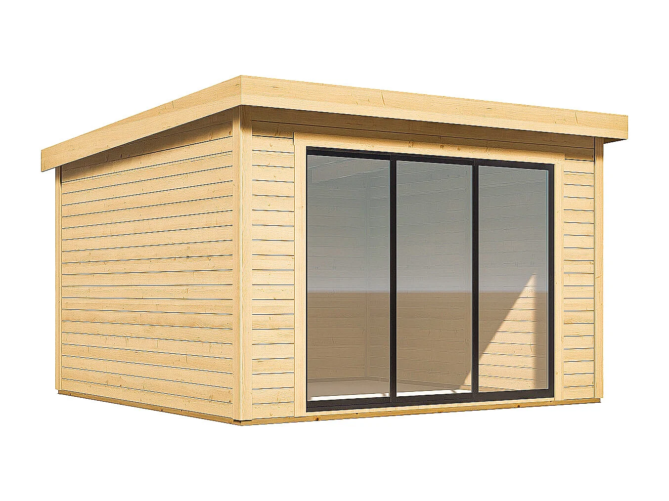 Studio de jardin en bois 15,3 m² - Epaisseur 28 mm - CANOPIA