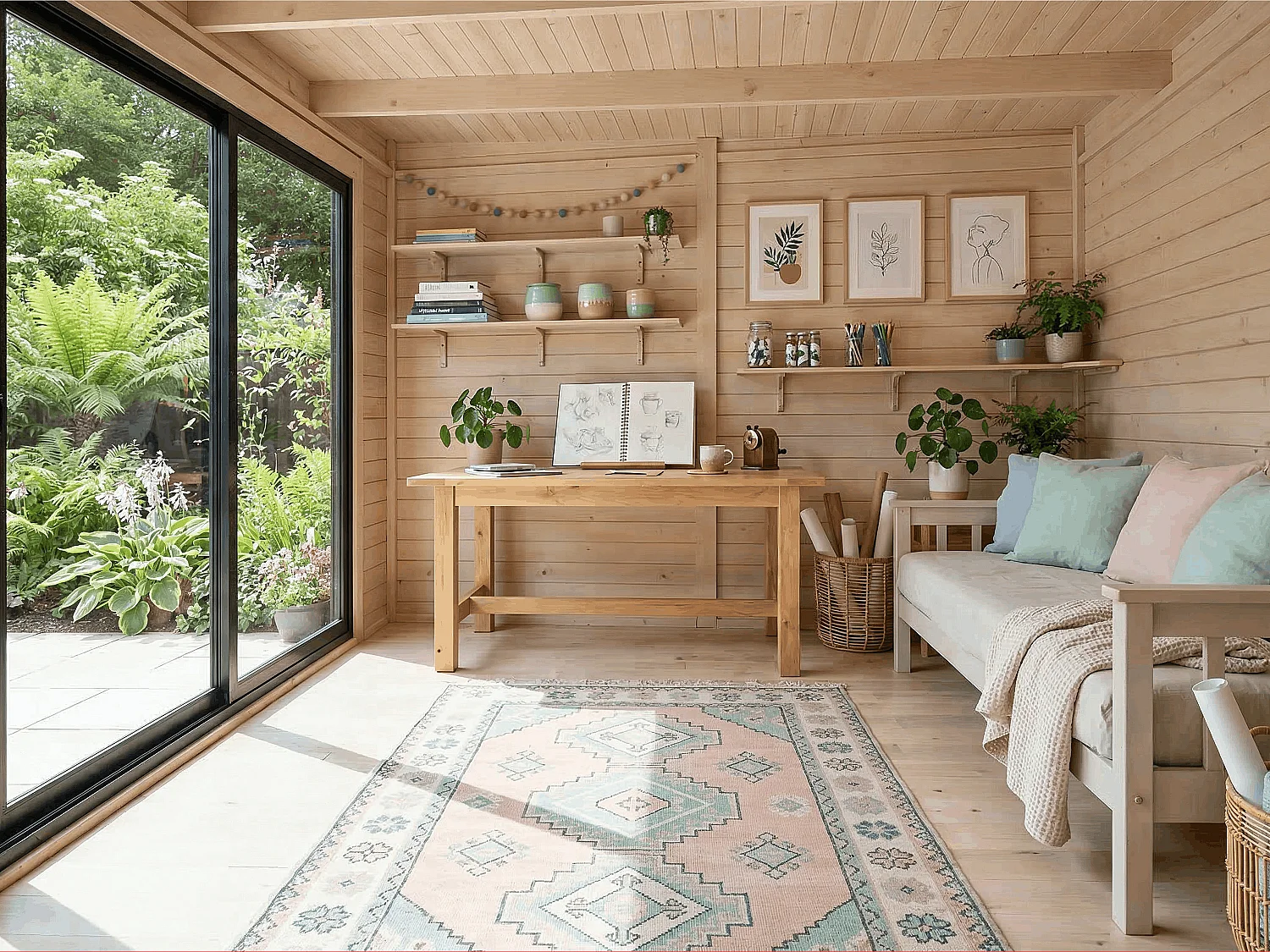 Studio da giardino in legno 15,3 m² - Spessore 28 mm - CANOPIA