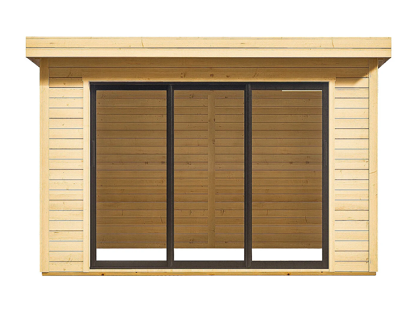 Studio de jardin en bois 15,3 m² - Epaisseur 28 mm - CANOPIA