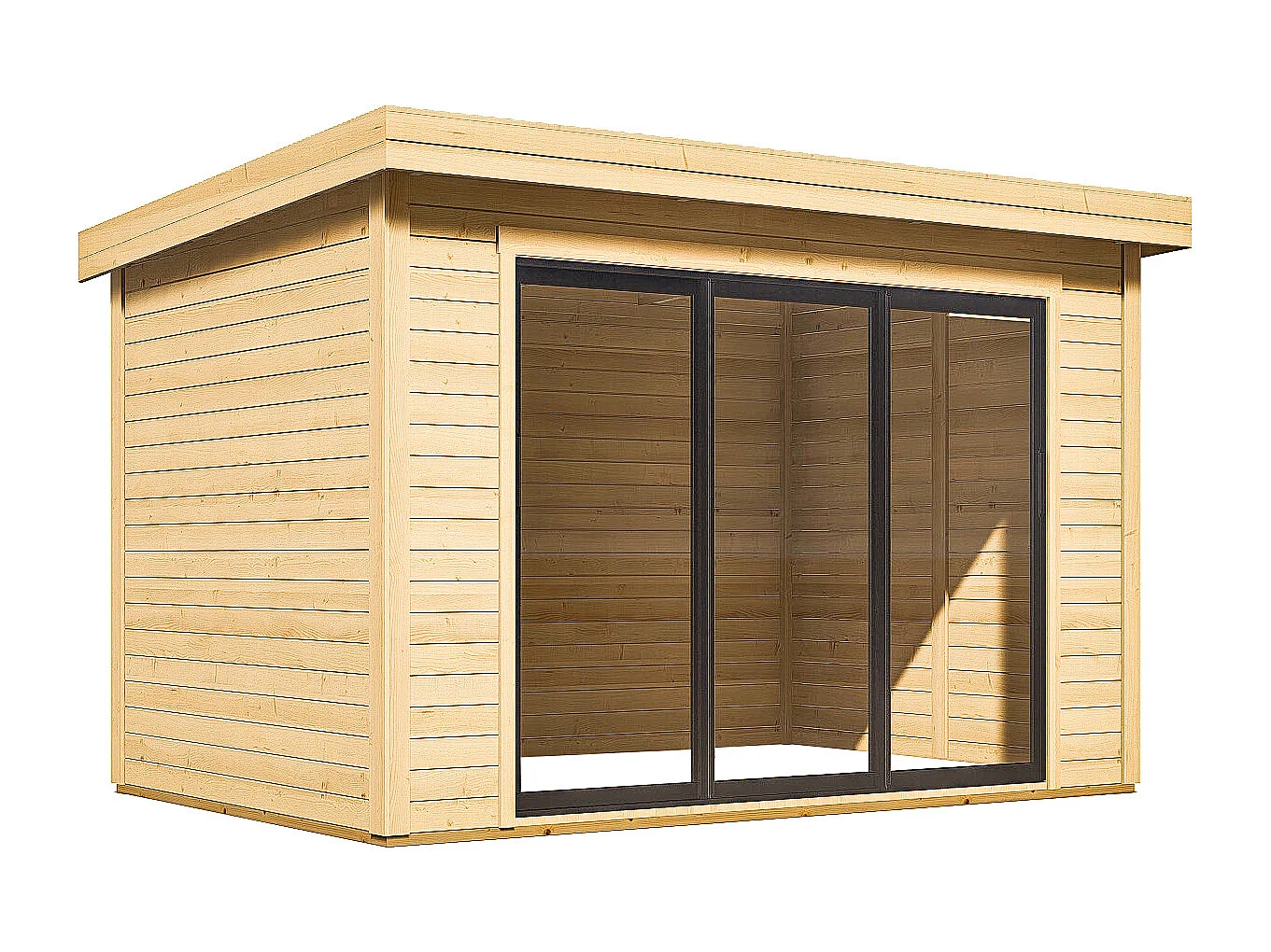 Studio de jardin en bois 15,3 m² - Epaisseur 28 mm - CANOPIA