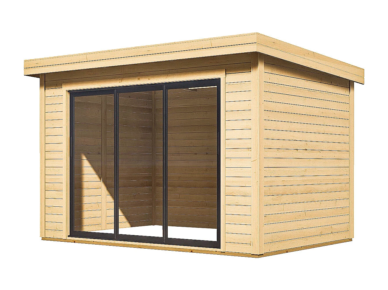 Studio de jardin en bois 15,3 m² - Epaisseur 28 mm - CANOPIA