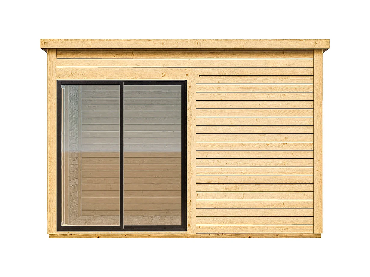 Studio de jardin en bois 10,2 m² - Epaisseur 45 mm - SYLVANA