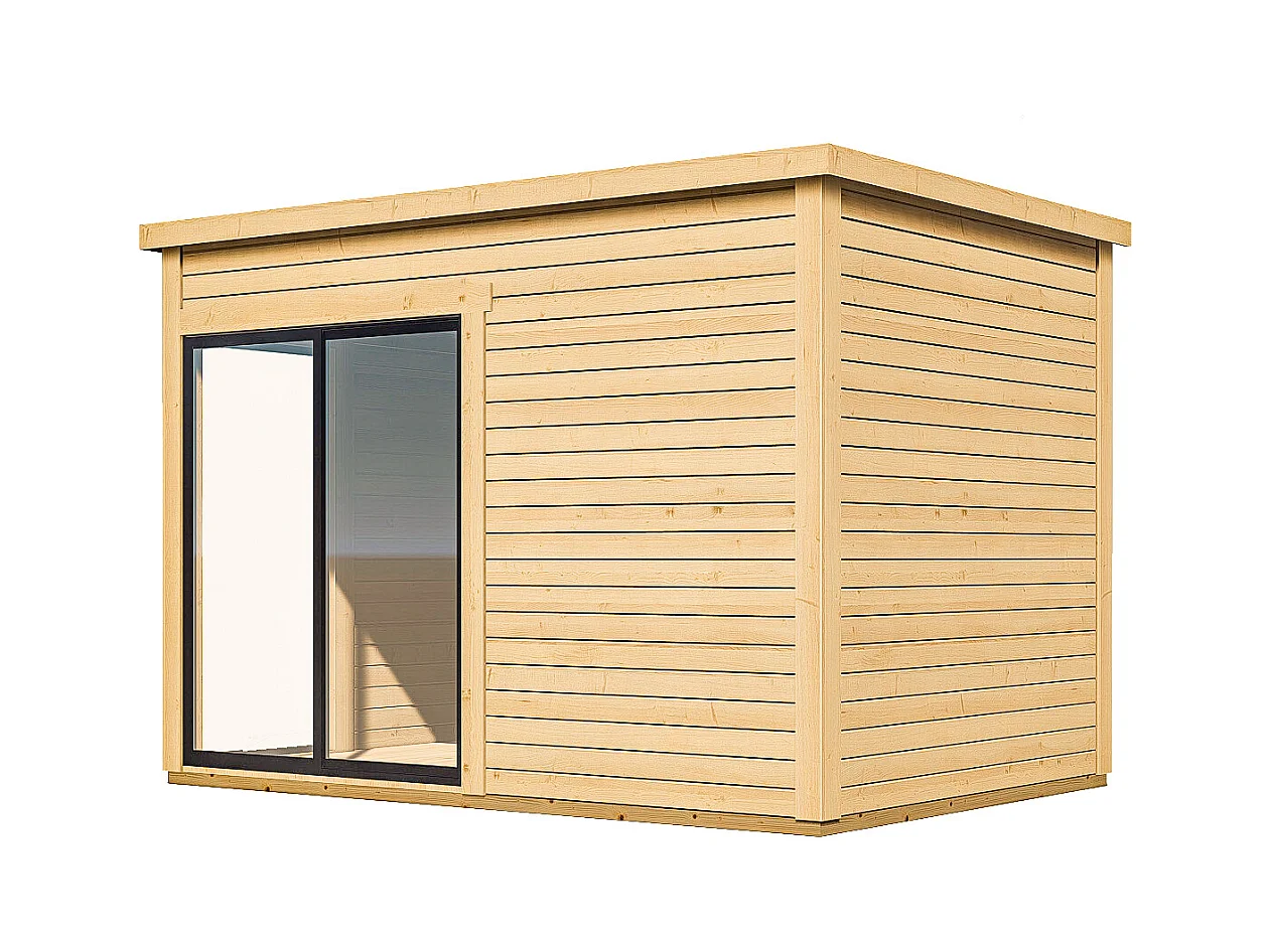 Studio de jardin en bois 10,2 m² - Epaisseur 45 mm - SYLVANA