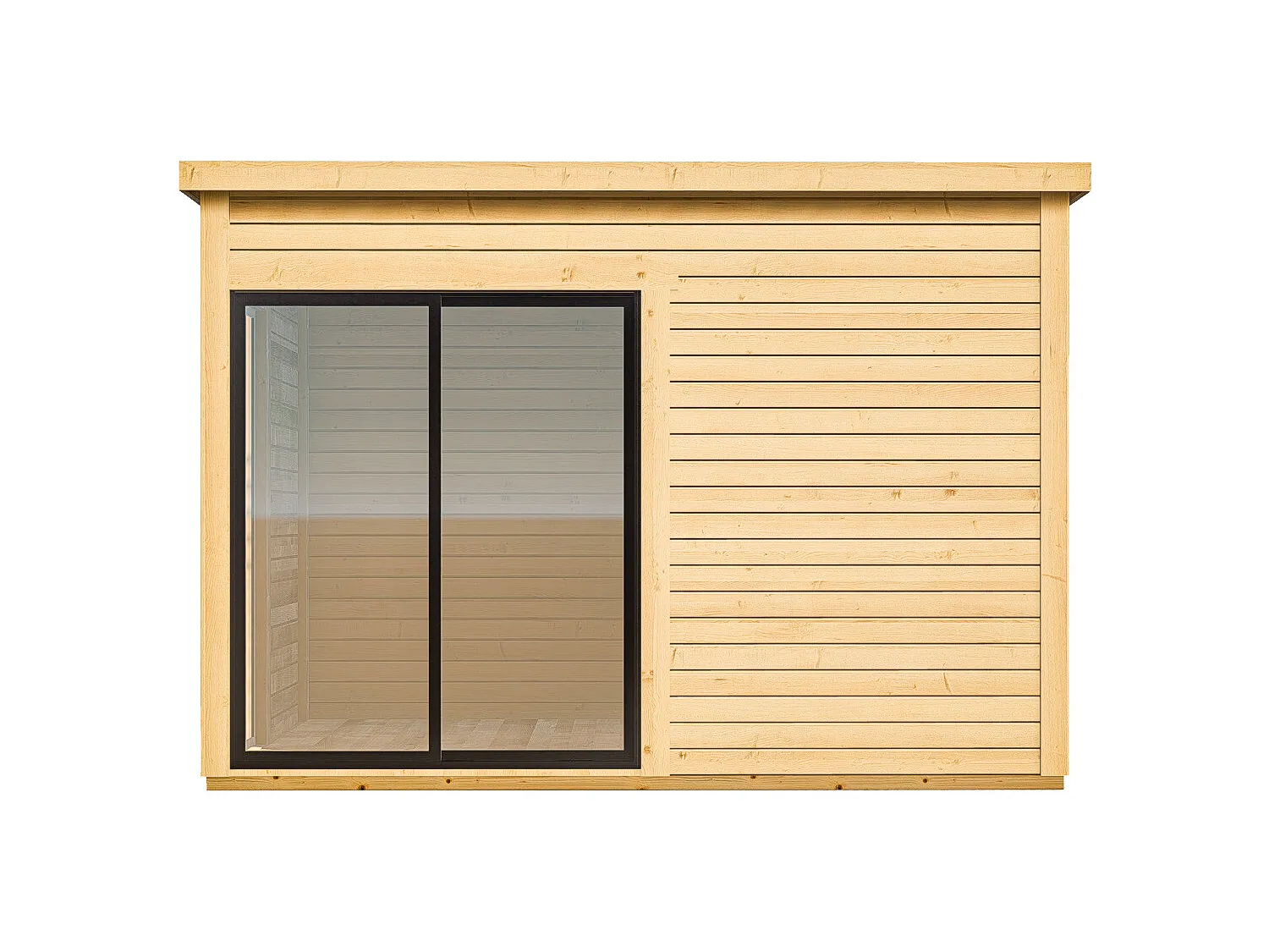 Studio de jardin en bois 10,2 m² - Epaisseur 45 mm - SYLVANA