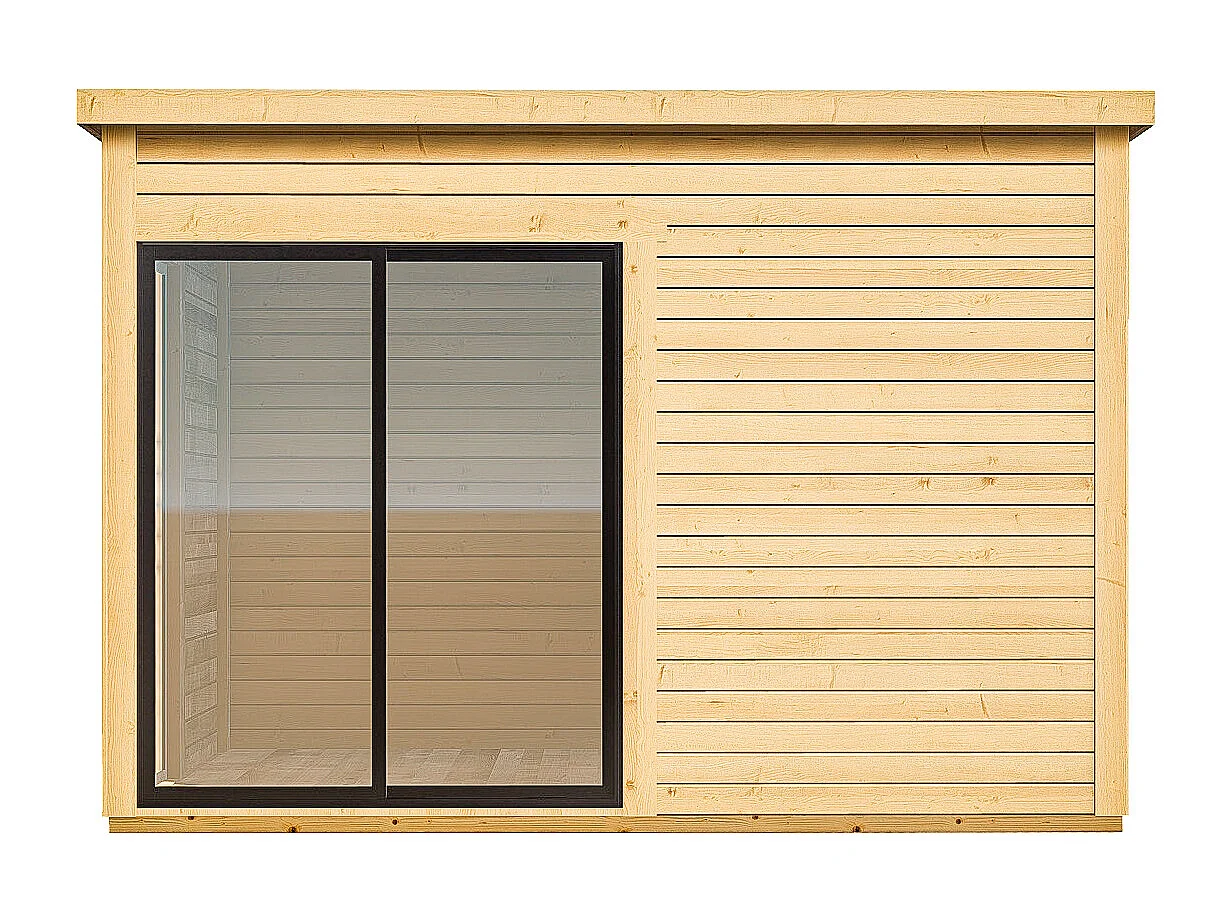 Studio de jardin en bois 10,2 m² - Epaisseur 45 mm - SYLVANA