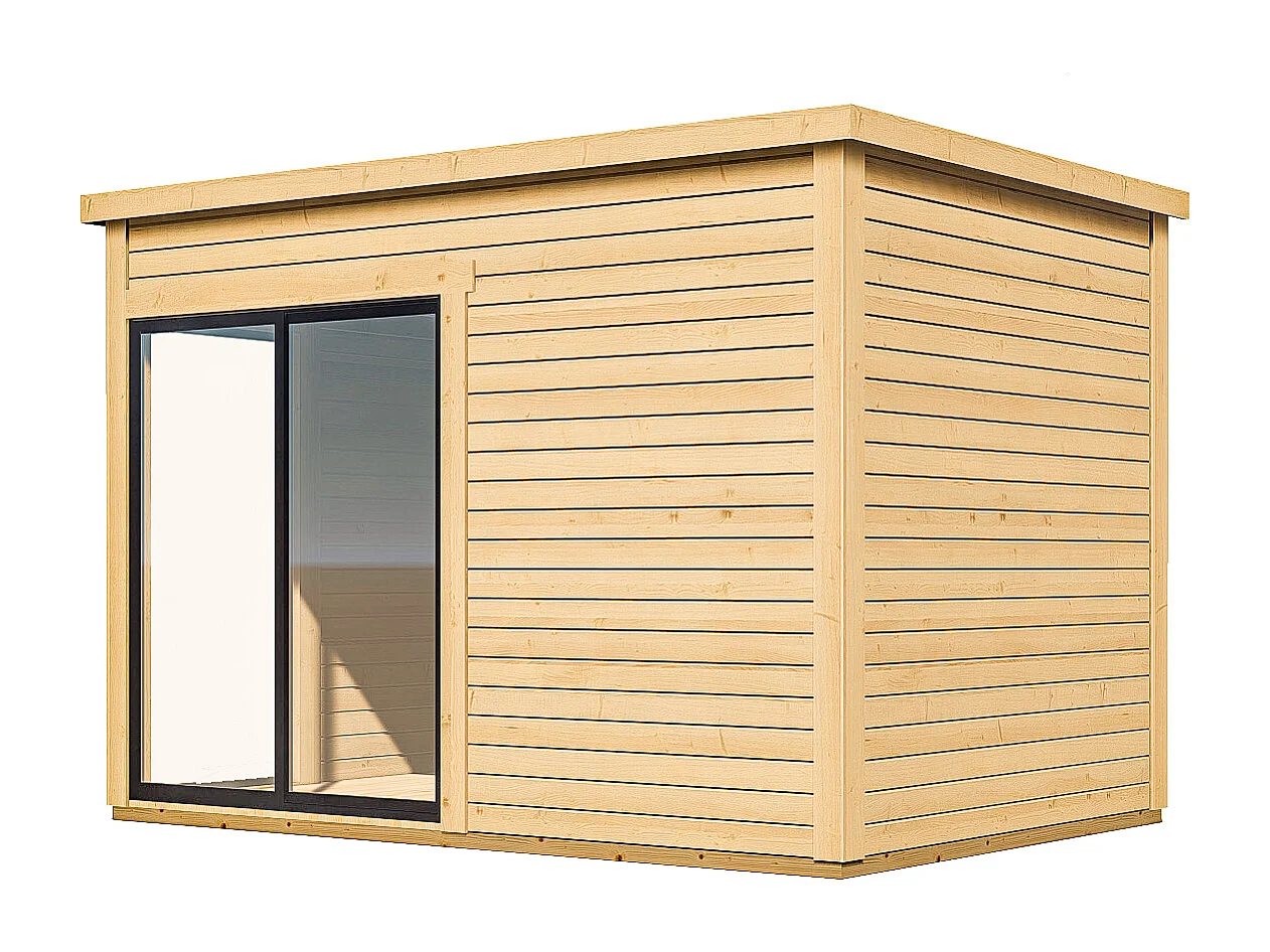Studio de jardin en bois 10,2 m² - Epaisseur 45 mm - SYLVANA