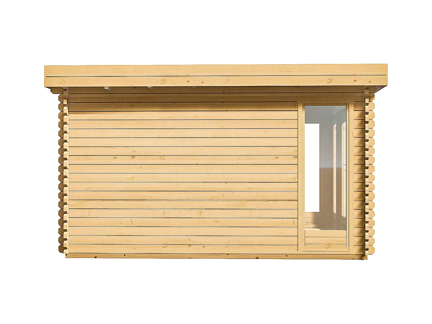 Studio de jardin en bois 17,1 m² - Epaisseur 40 mm - BOESIA