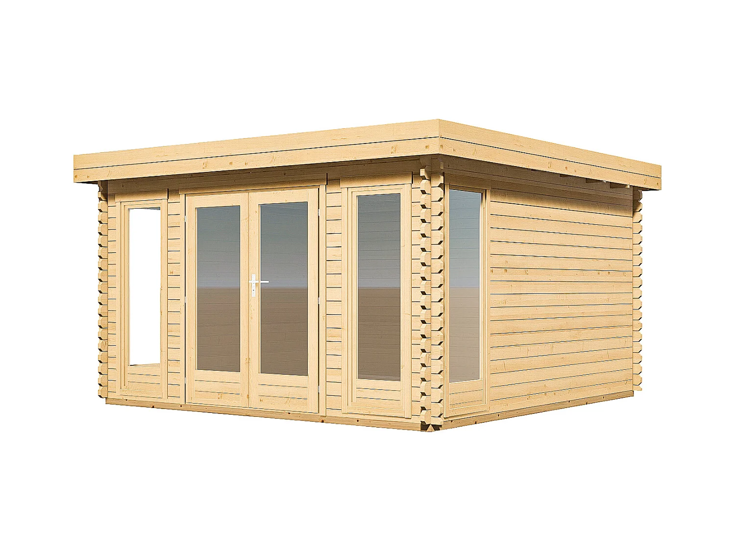 Studio de jardin en bois 17,1 m² - Epaisseur 40 mm - BOESIA