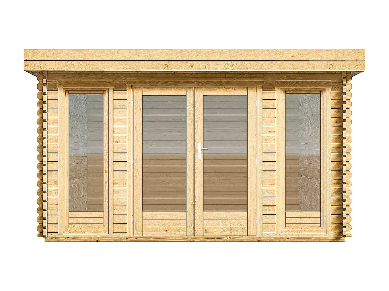 Studio de jardin en bois 17,1 m² - Epaisseur 40 mm - BOESIA