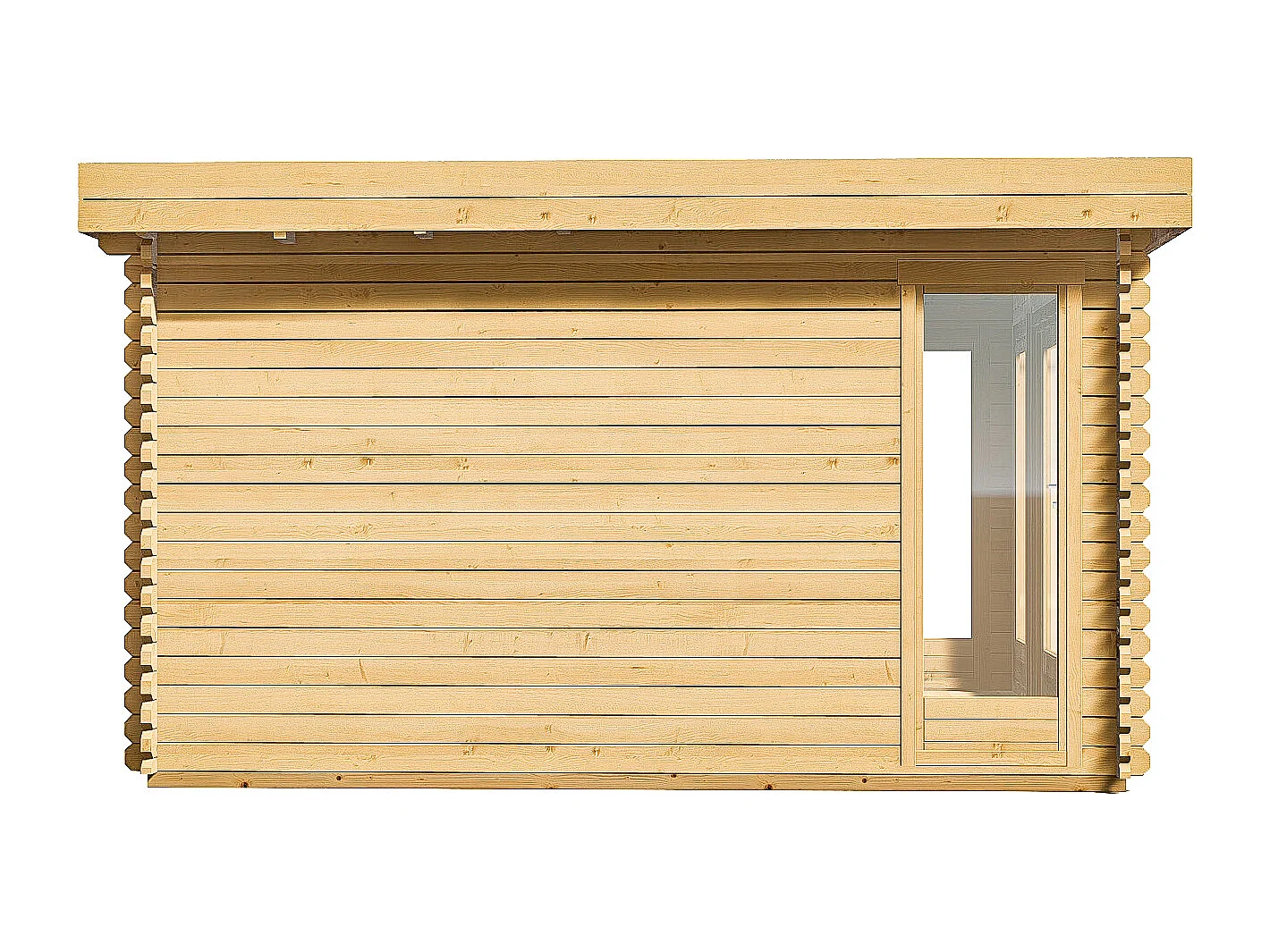 Studio de jardin en bois 17,1 m² - Epaisseur 40 mm - BOESIA