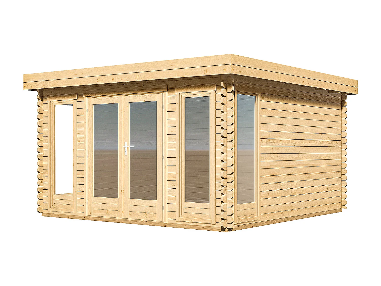 Studio de jardin en bois 17,1 m² - Epaisseur 40 mm - BOESIA