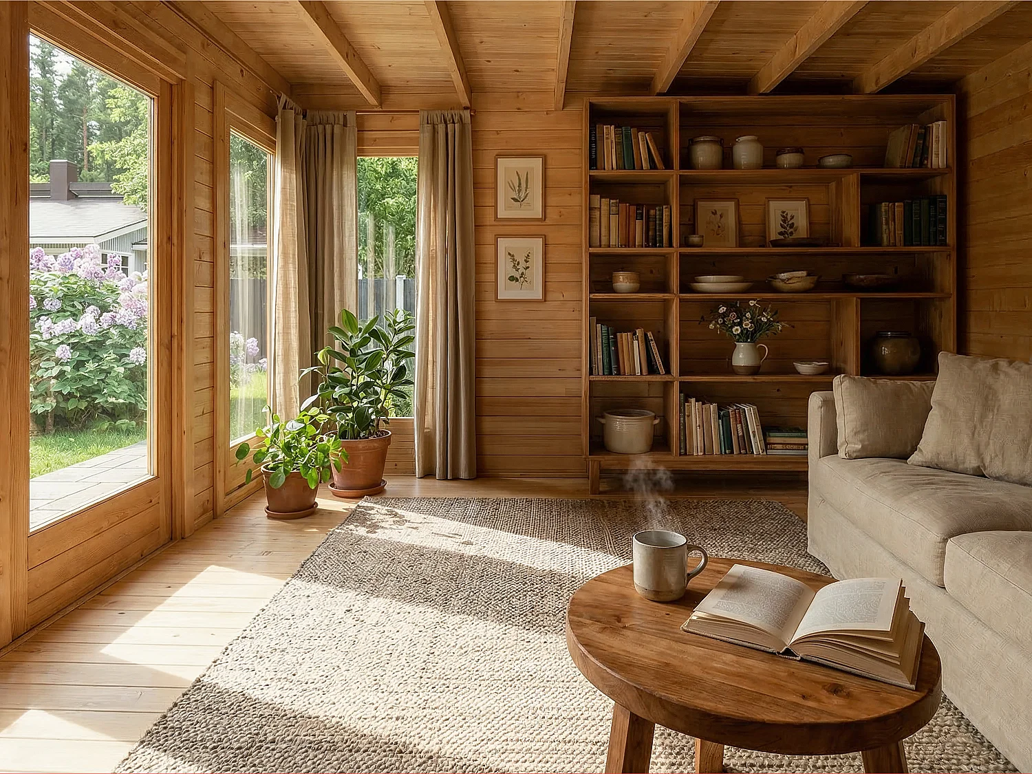 Studio de jardin en bois 17,1 m² - Epaisseur 40 mm - BOESIA