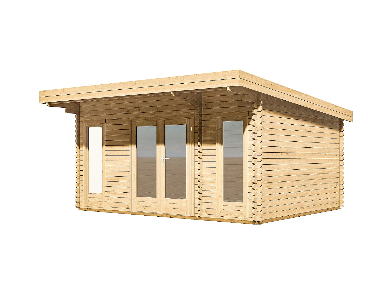 Studio de jardin en bois 24,4 m² - Epaisseur 40 mm - ARBORIA