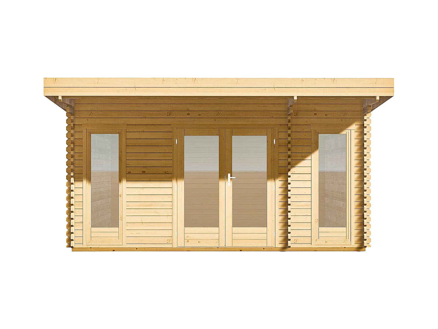 Studio de jardin en bois 24,4 m² - Epaisseur 40 mm - ARBORIA