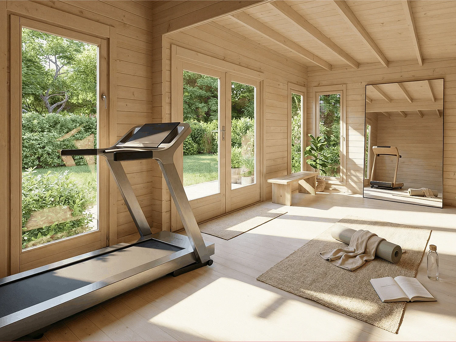 Studio da giardino in legno 24,4 m² - Spessore 40 mm - ARBORIA