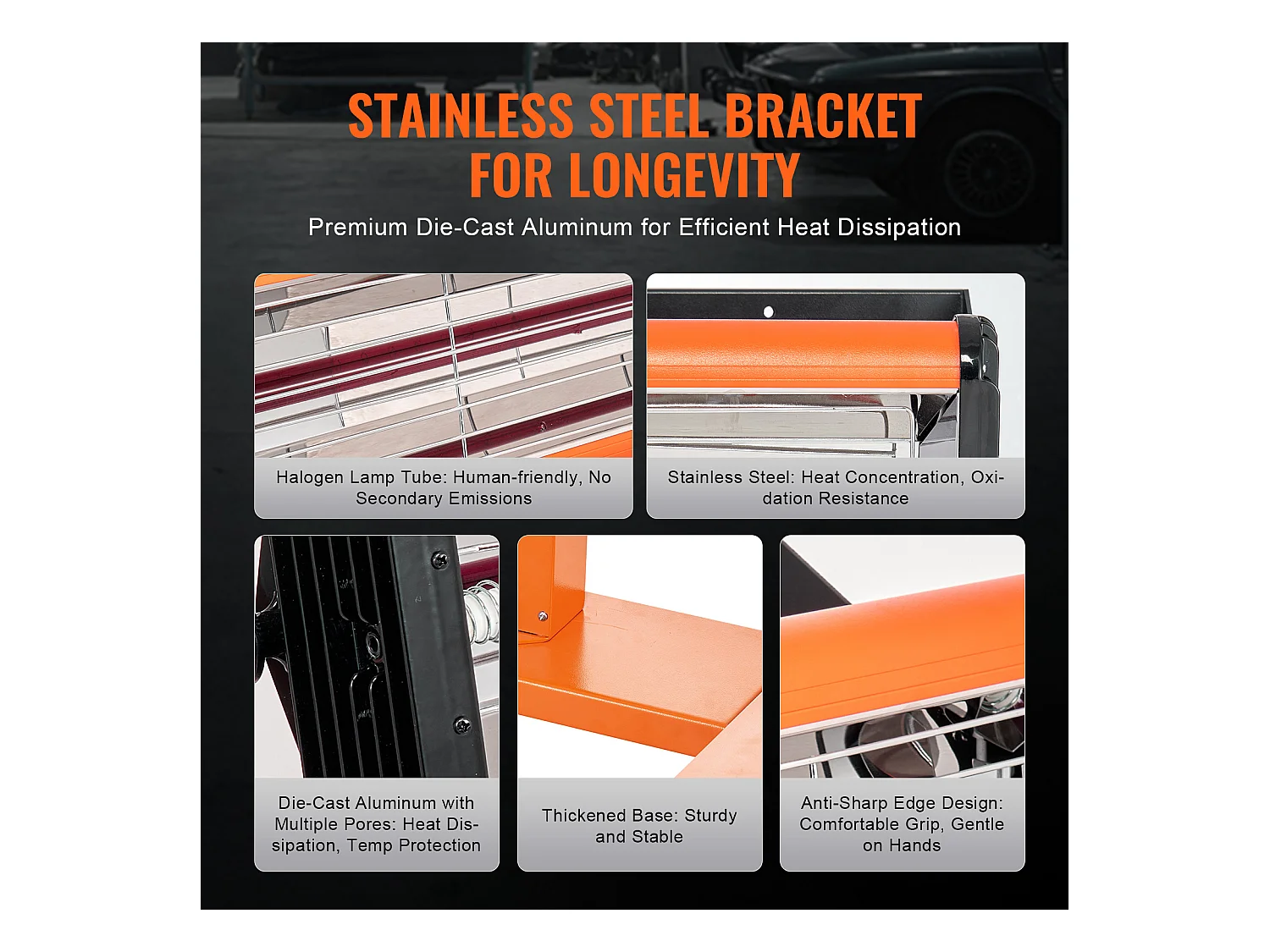 Lampe à Polymérisation SucceBuy Lampe de Séchage de Peinture Infrarouge Haute Puissance 3300 W pour Chauffage à Séchage Automatique 1 Paquet