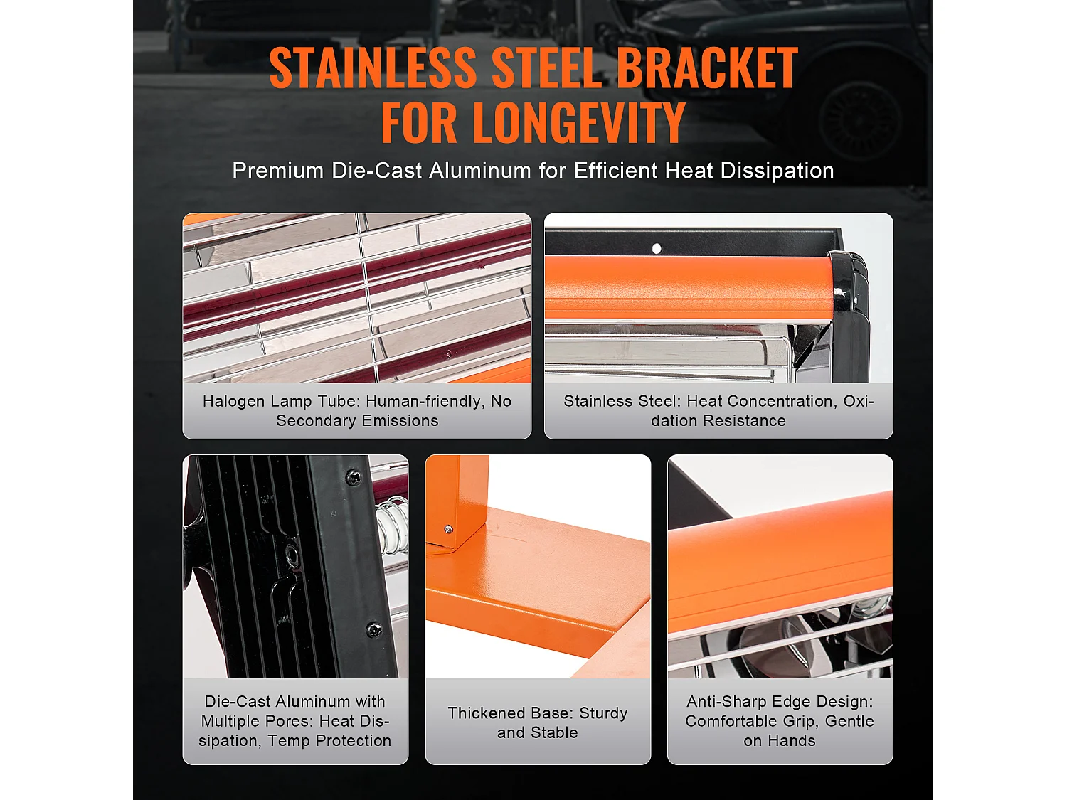 Lampe à Polymérisation SucceBuy Lampe de Séchage de Peinture Infrarouge Haute Puissance 3300 W pour Chauffage à Séchage Automatique 1 Paquet