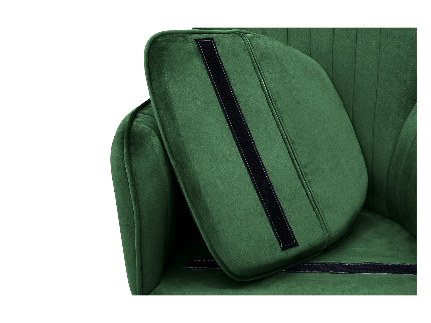 Sedia da pranzo in velluto verde scuro poltroncina vintage - Celine