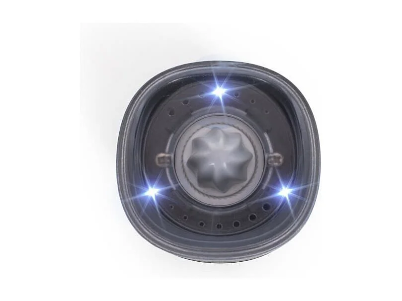 Moulin a épices - LIVOO - GS161 - 80 ml - Moulure réglable - LED bleue - Par gravité rechargeable