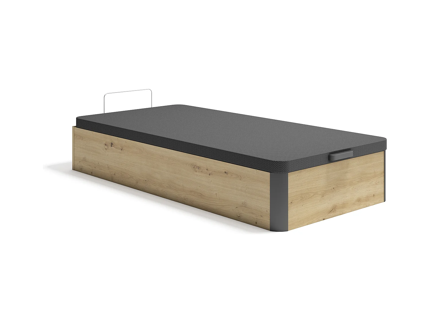 Sengesokkel med opbevaringsboks 90 x 190 cm - Lys natur og sort - NAMOSI fra YSMÉE