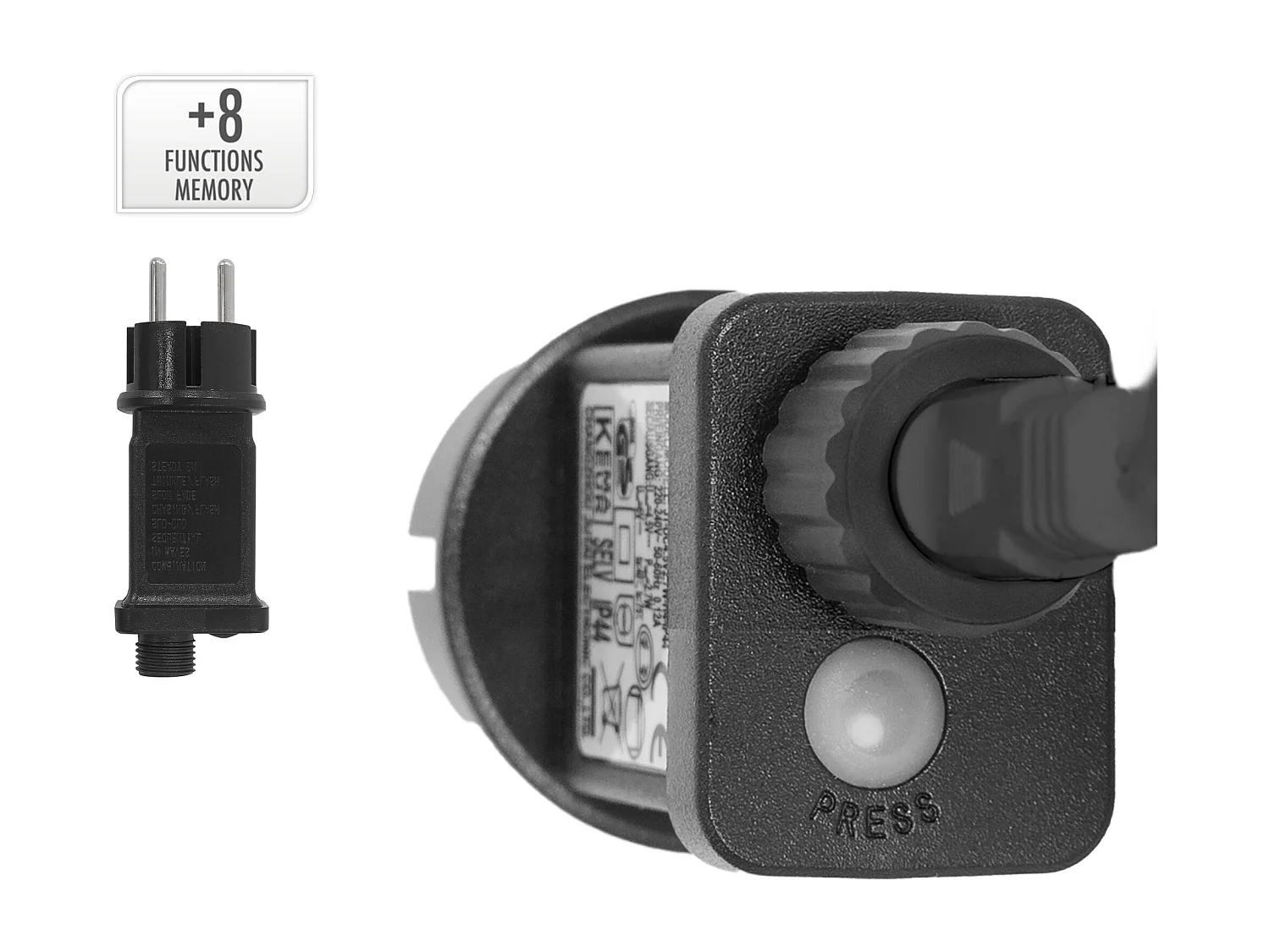 Guirlande lumineuse de noël 22 m 3000 LED blanc chaud avec minuterie 8 modes d'éclairage chaînes de lumières décoratives fête en grappe étanche IP44