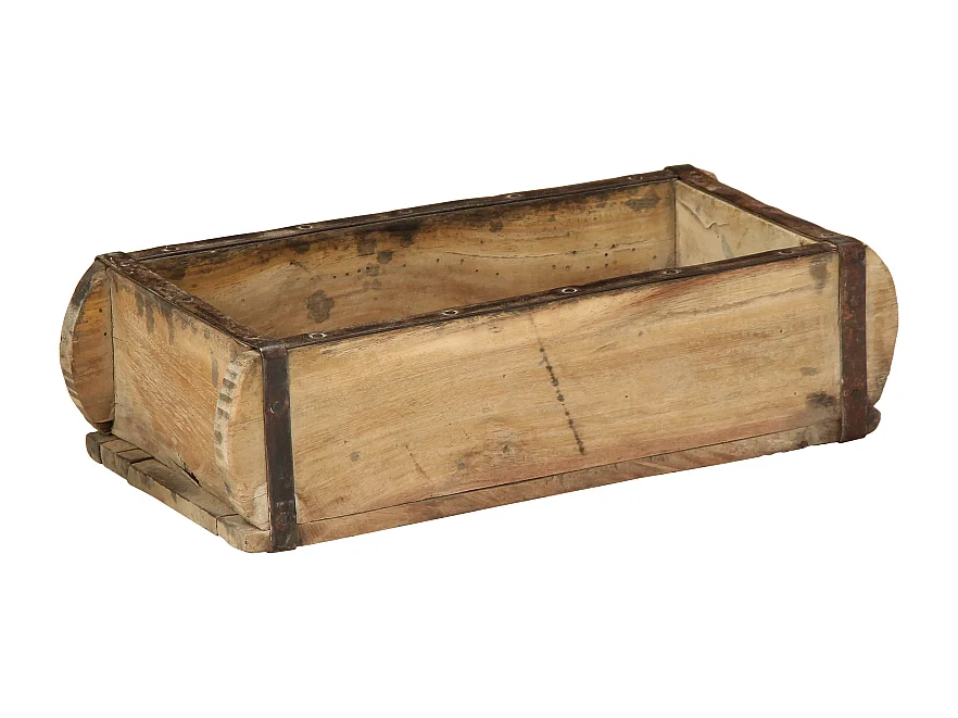 Plateau 30x15x9 cm en bois massif recyclé