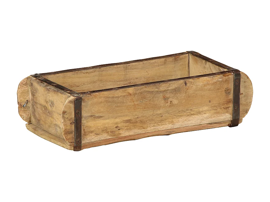 Plateau 30x15x9 cm en bois massif recyclé