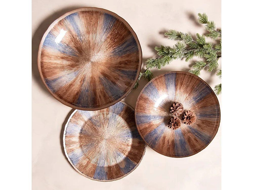 Plat rond Acajou 32 cm