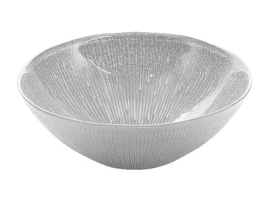 Coupelle Glitter grise 17 cm (lot de 2)