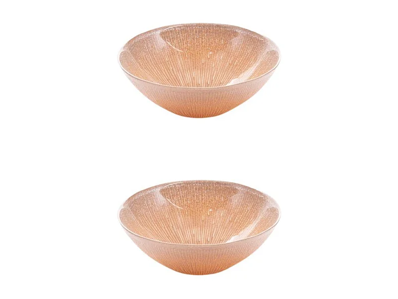 Coupelle Glitter doré 17 cm (lot de 2)