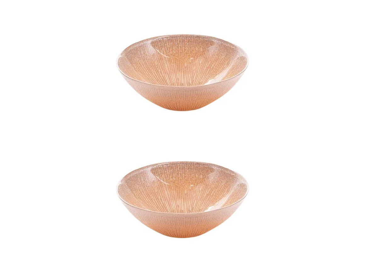 Coupelle Glitter doré 17 cm (lot de 2)