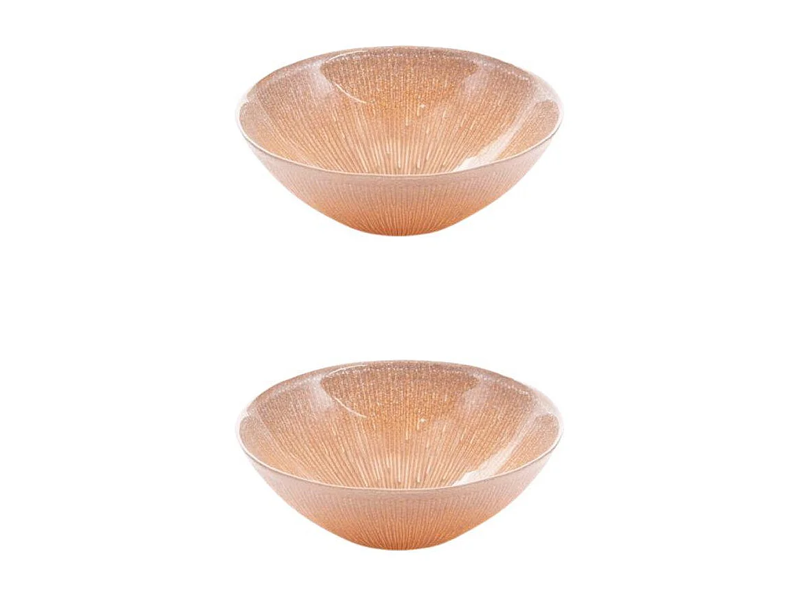 Coupelle Glitter doré 17 cm (lot de 2)