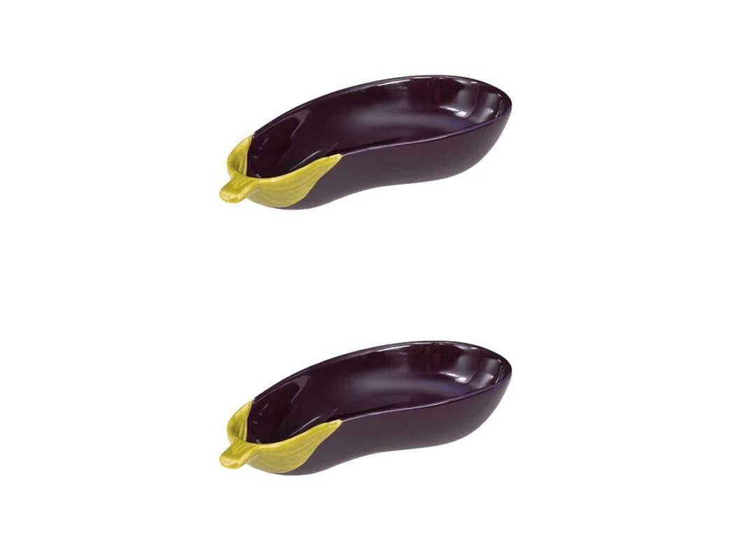 Coupelle Aubergine 16x8 cm (lot de 2)