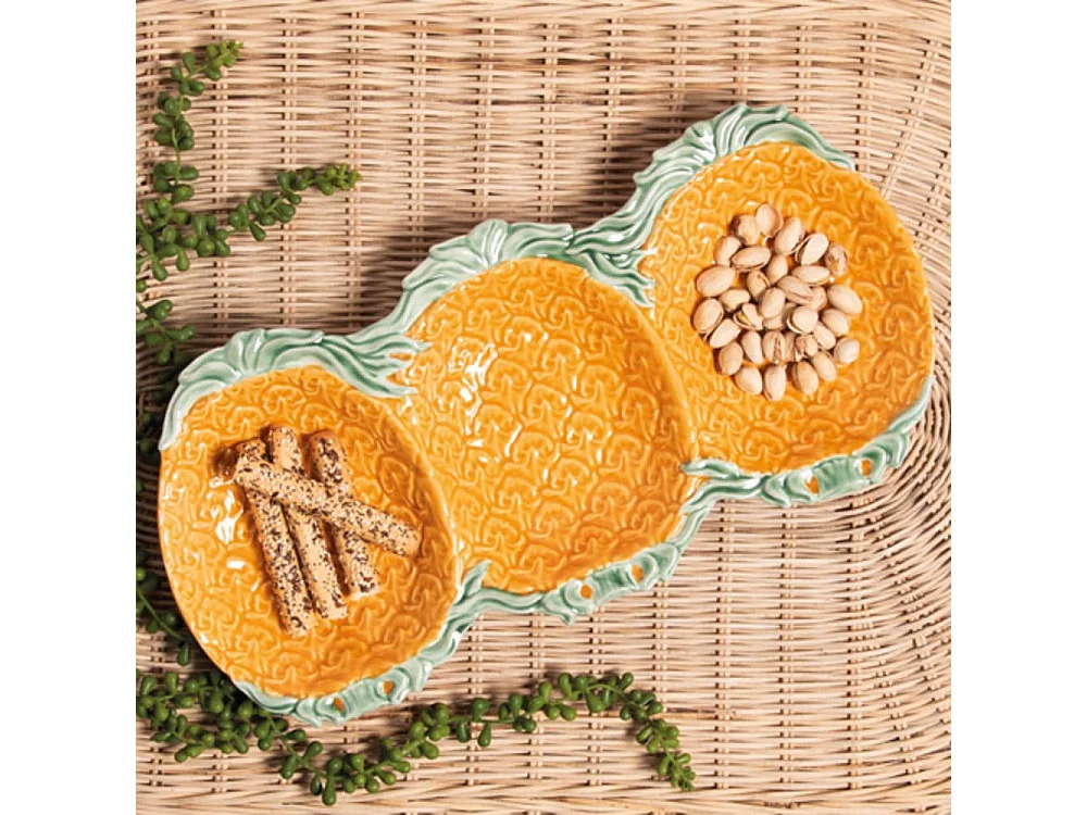 Plat apéritif 42x20 cm Ananas