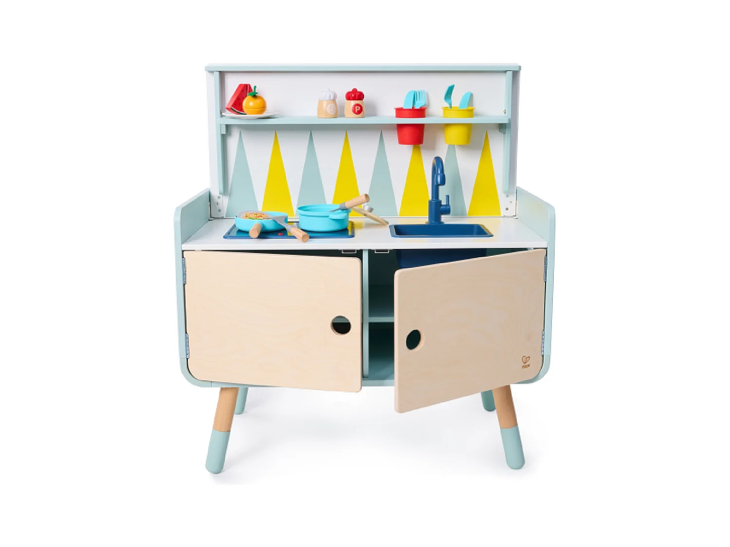 Commode/Cuisine enfant équipée 2 en 1 en bois PLAY FURNITURE