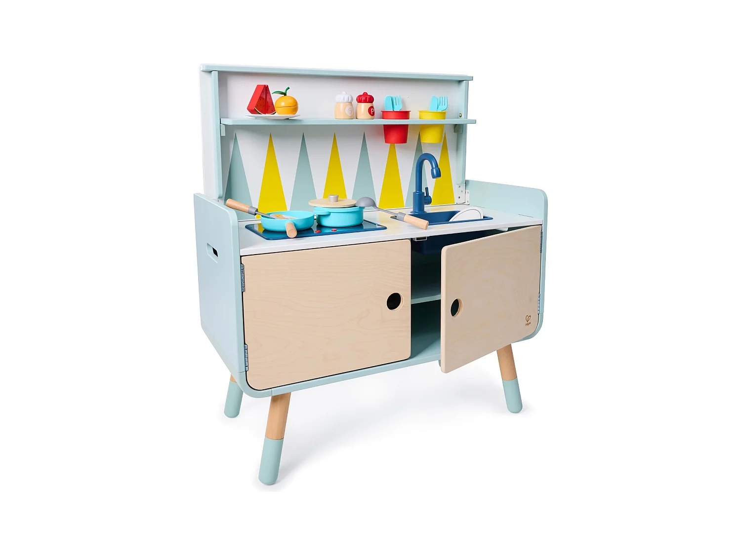 2-in-1 Kinderkommode/Küche aus Holz PLAY FURNITURE