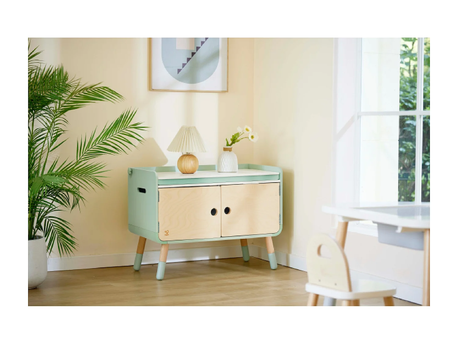 2-in-1 Kinderkommode/Küche aus Holz PLAY FURNITURE