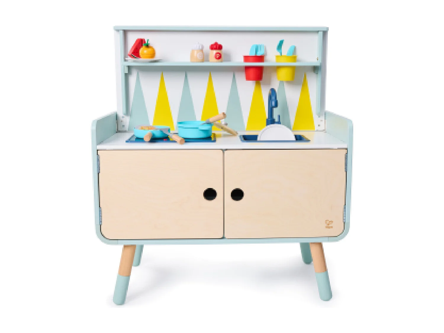 2-in-1 Kinderkommode/Küche aus Holz PLAY FURNITURE
