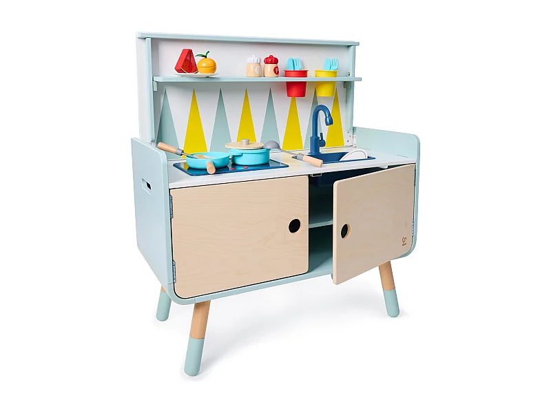 Cómoda infantil/Cocina de madera 2 en 1 PLAY FURNITURE