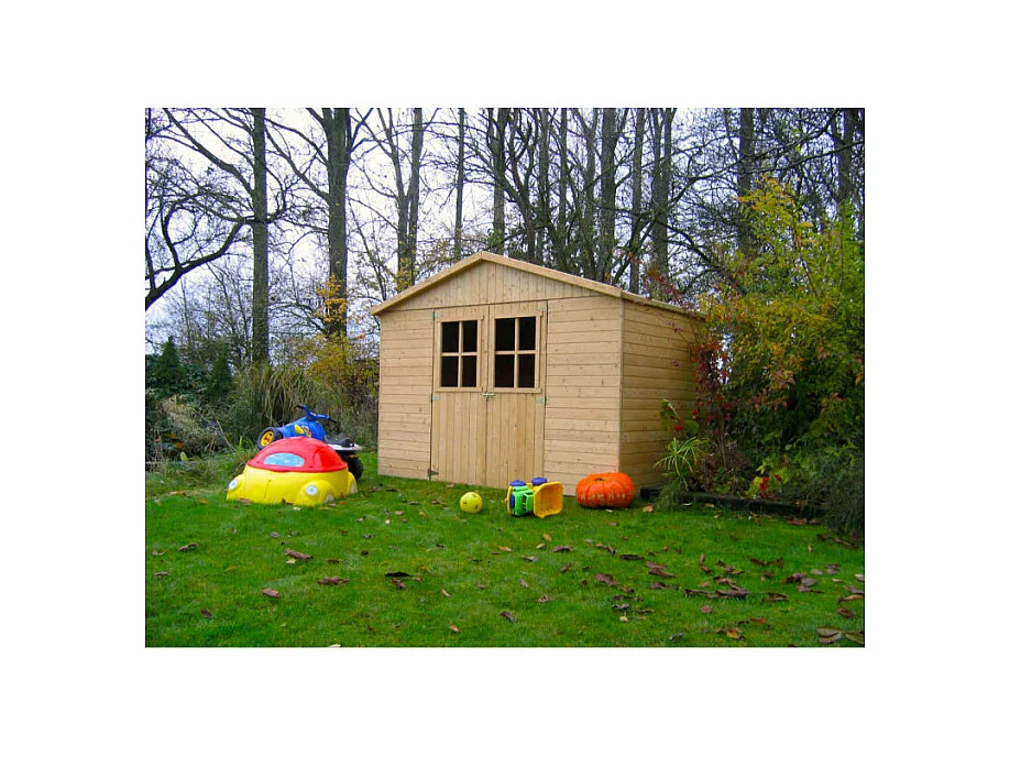 Abri de Jardin Solid Inès 4.88m² - Bois Imprégné 265.8x183.6cm