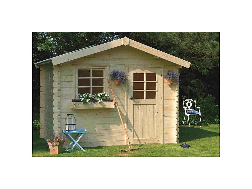 Abri de Jardin Solid Sologne 298x298cm (8.88m²) - Robuste & Spacieux