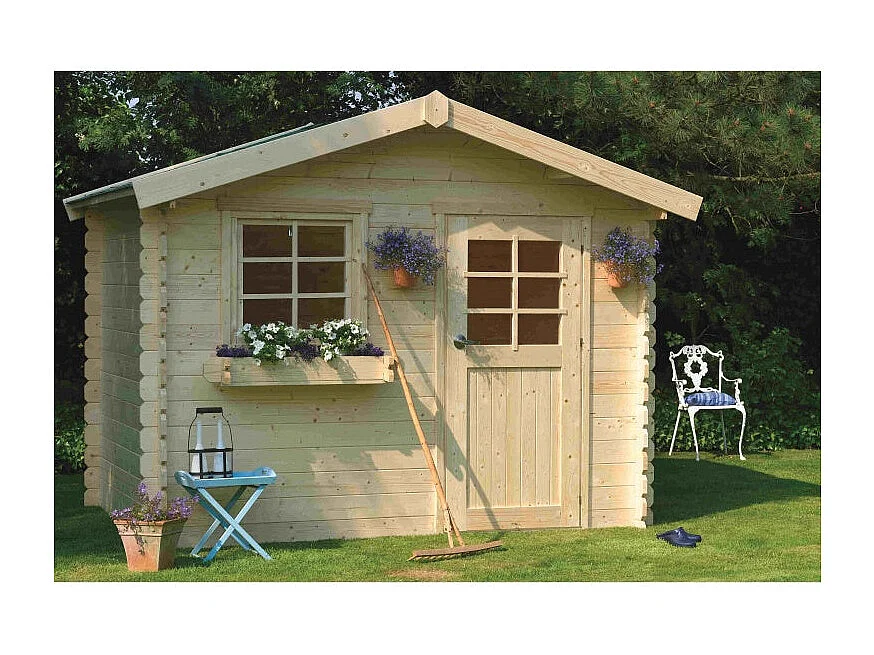 Abri de Jardin Solid Sologne 298x298cm (8.88m²) - Robuste & Spacieux