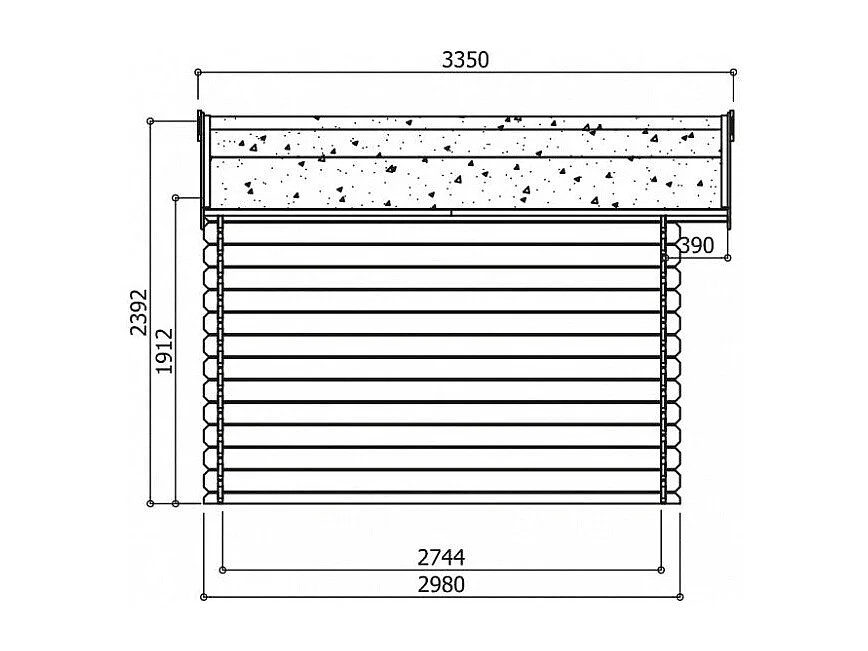 Abri de Jardin Solid Sologne 298x298cm (8.88m²) - Robuste & Spacieux