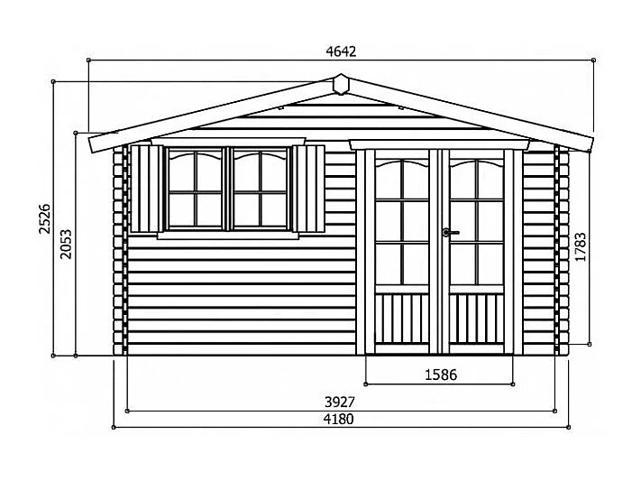 Tuinhuis Solid Rignitz - 16,22m² - Ruim & Robuust